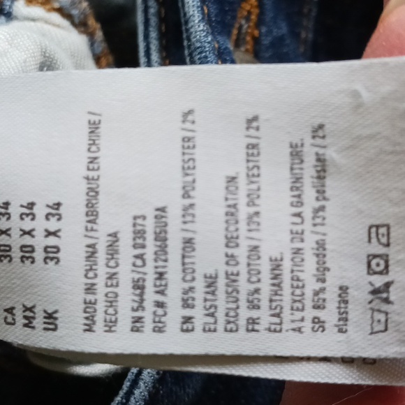 American Eagle distressed next level Stretch Jeans size 30 - Picture 6 of 16